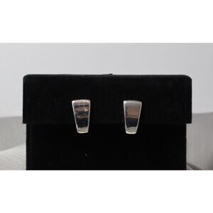 Retired James Avery 925 Flare French Clip Earrings 5.19G / 0.6in